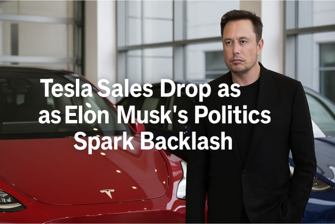 انخفاض مبيعات تسلا مع تصاعد ردود الفعل بسبب مواقف إيلون ماسك السياسية